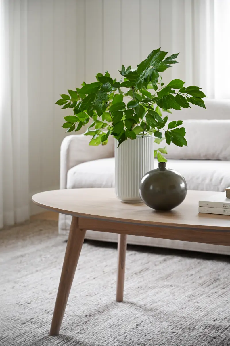 Yumi Soffbord, Vitpigmenterad, 130x65 cm