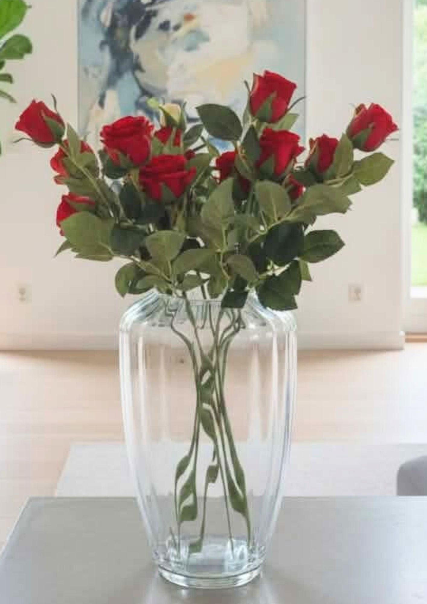 konstväxt kvist Ros röd