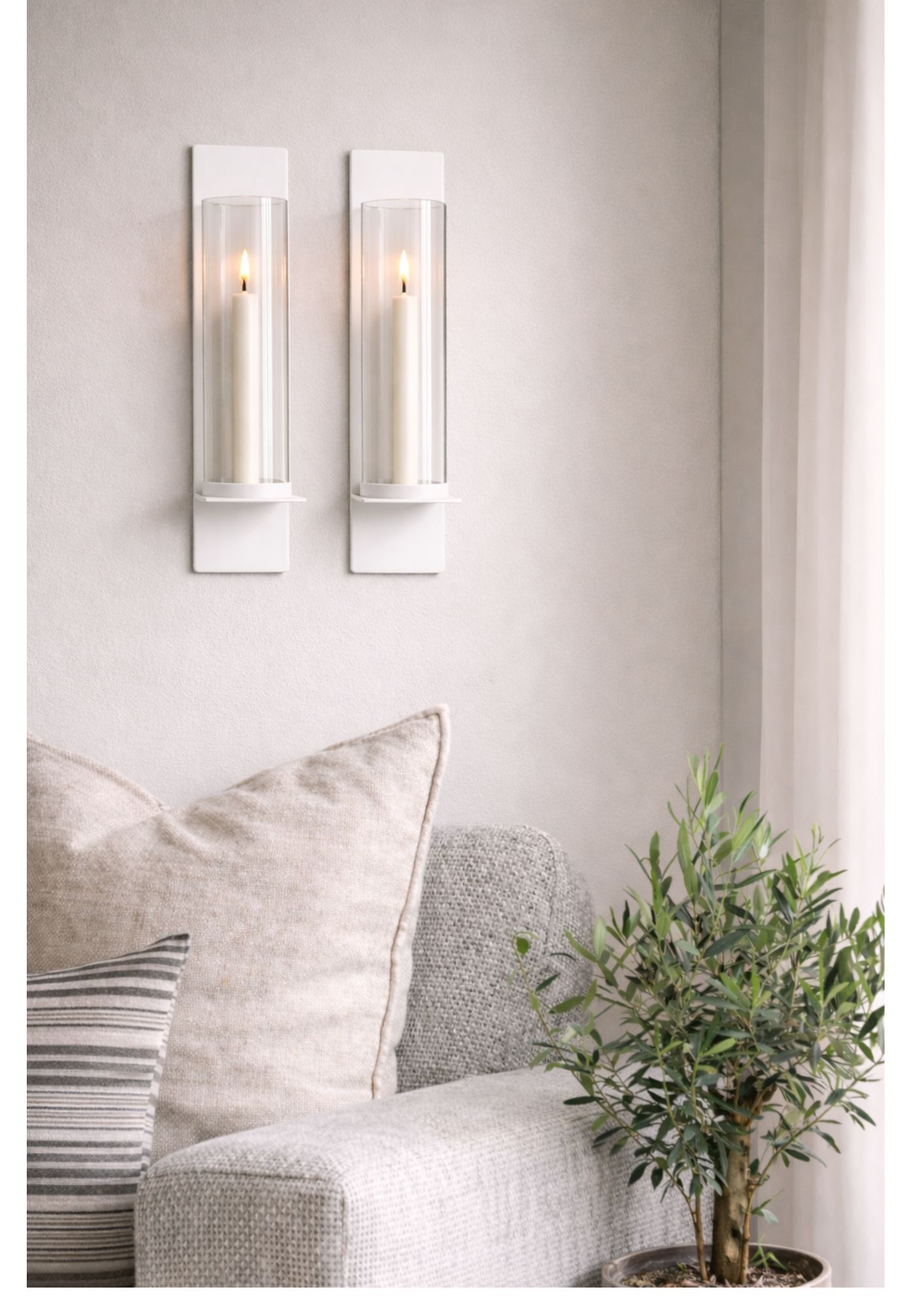 Vägglampett Brillant Vit 1-p