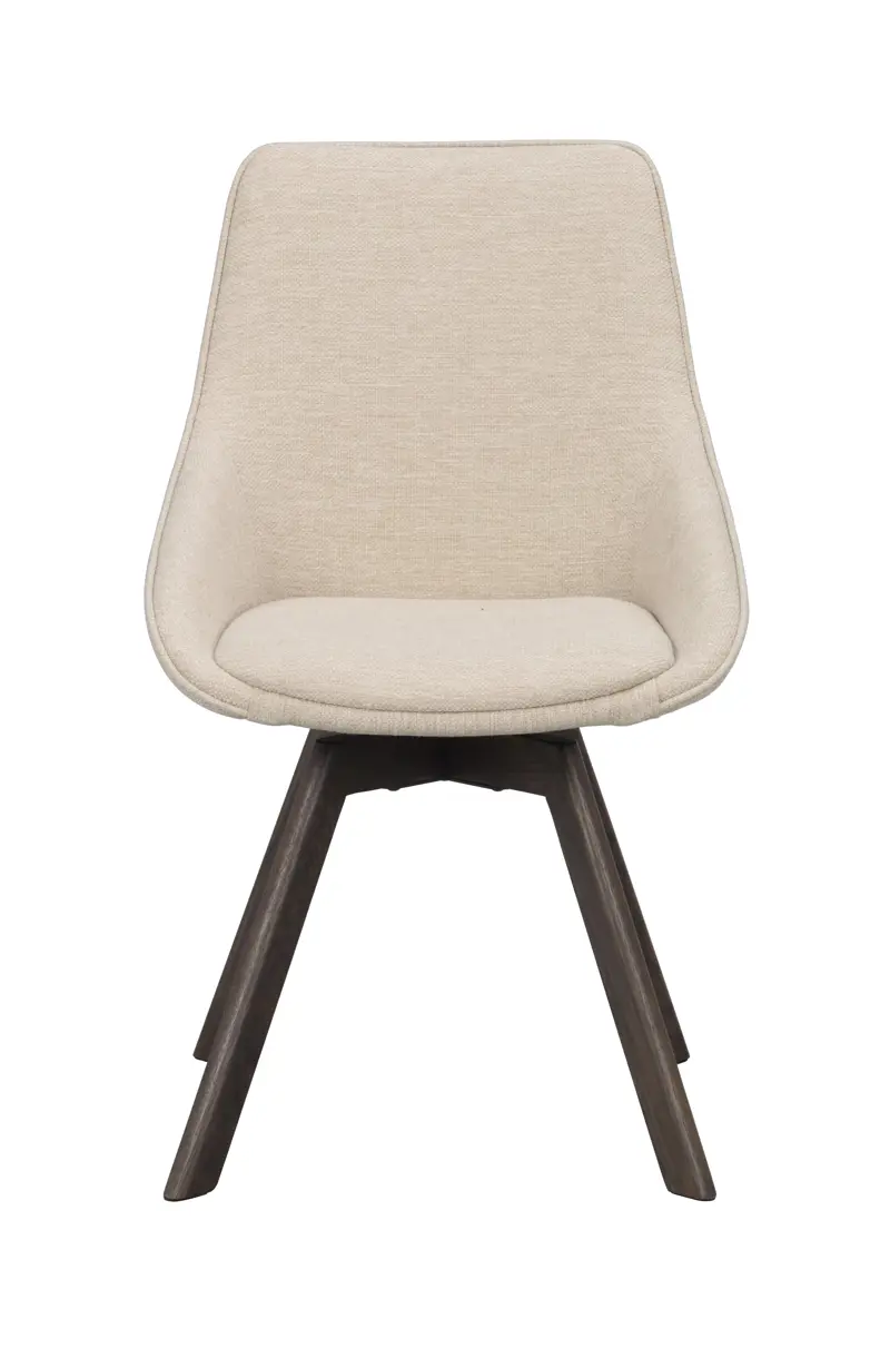Alison stol snurrfunktion Ljusbeige/brun 2-p