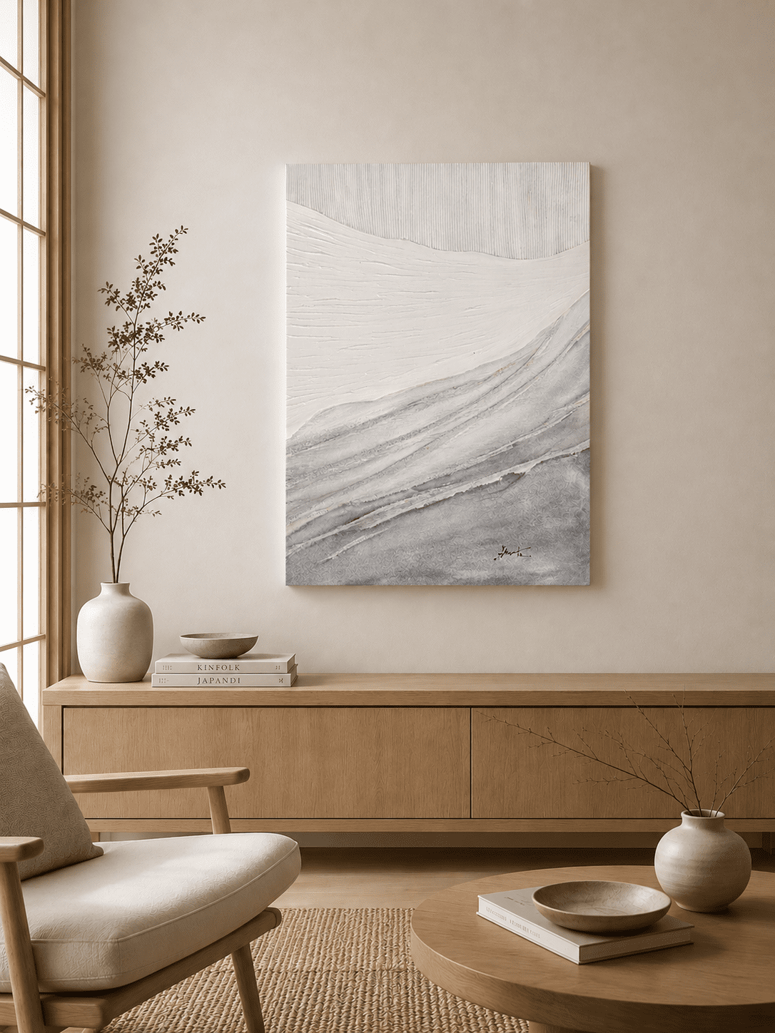 Canvas Greige Escape  70x90 cm